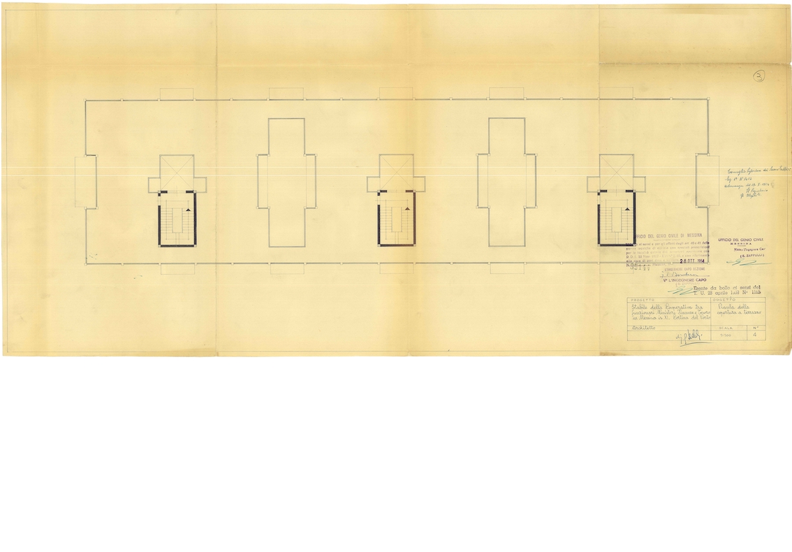 Pianta copertura a terrazzo 