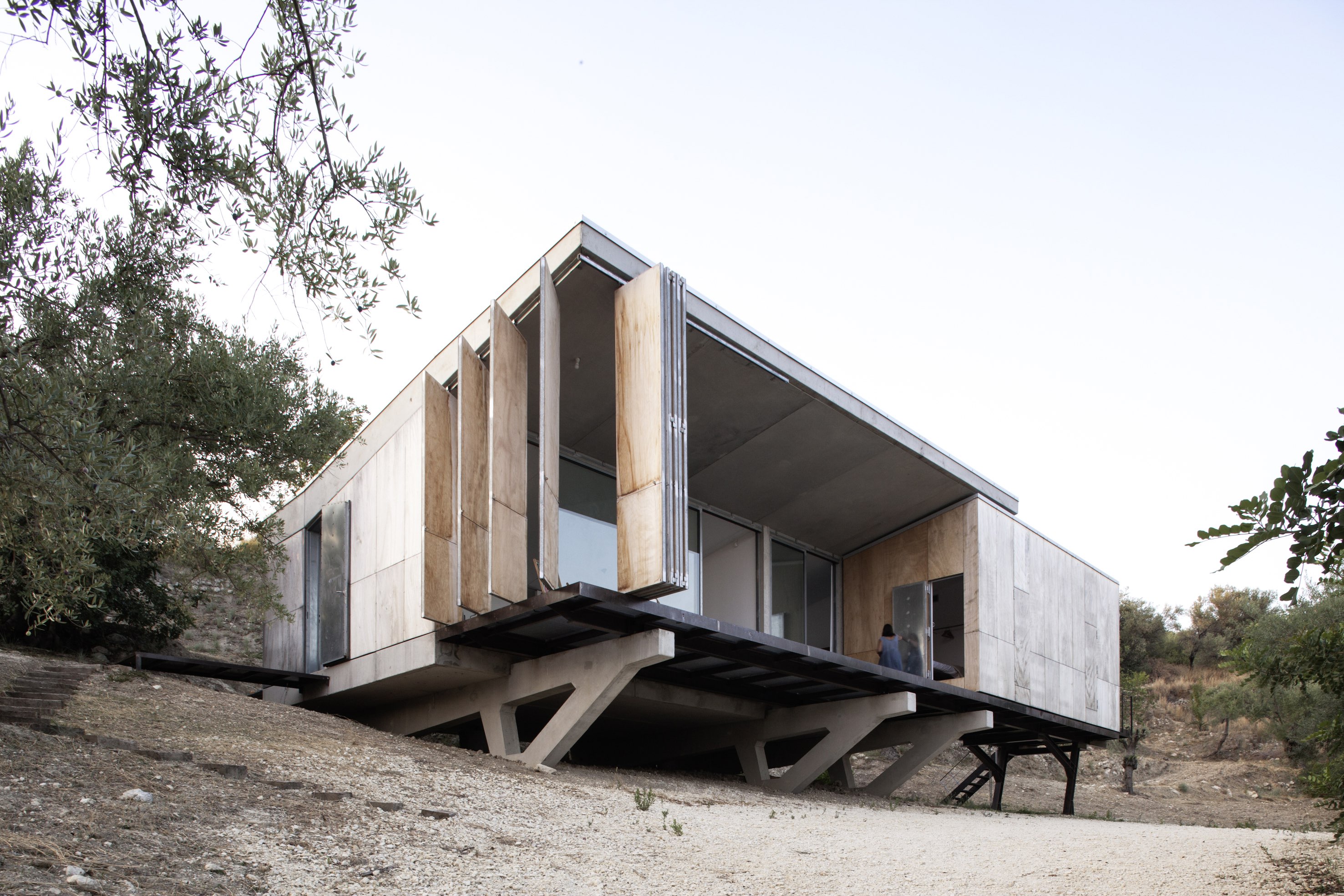 Vista della casa nell'assetto completamente aperto