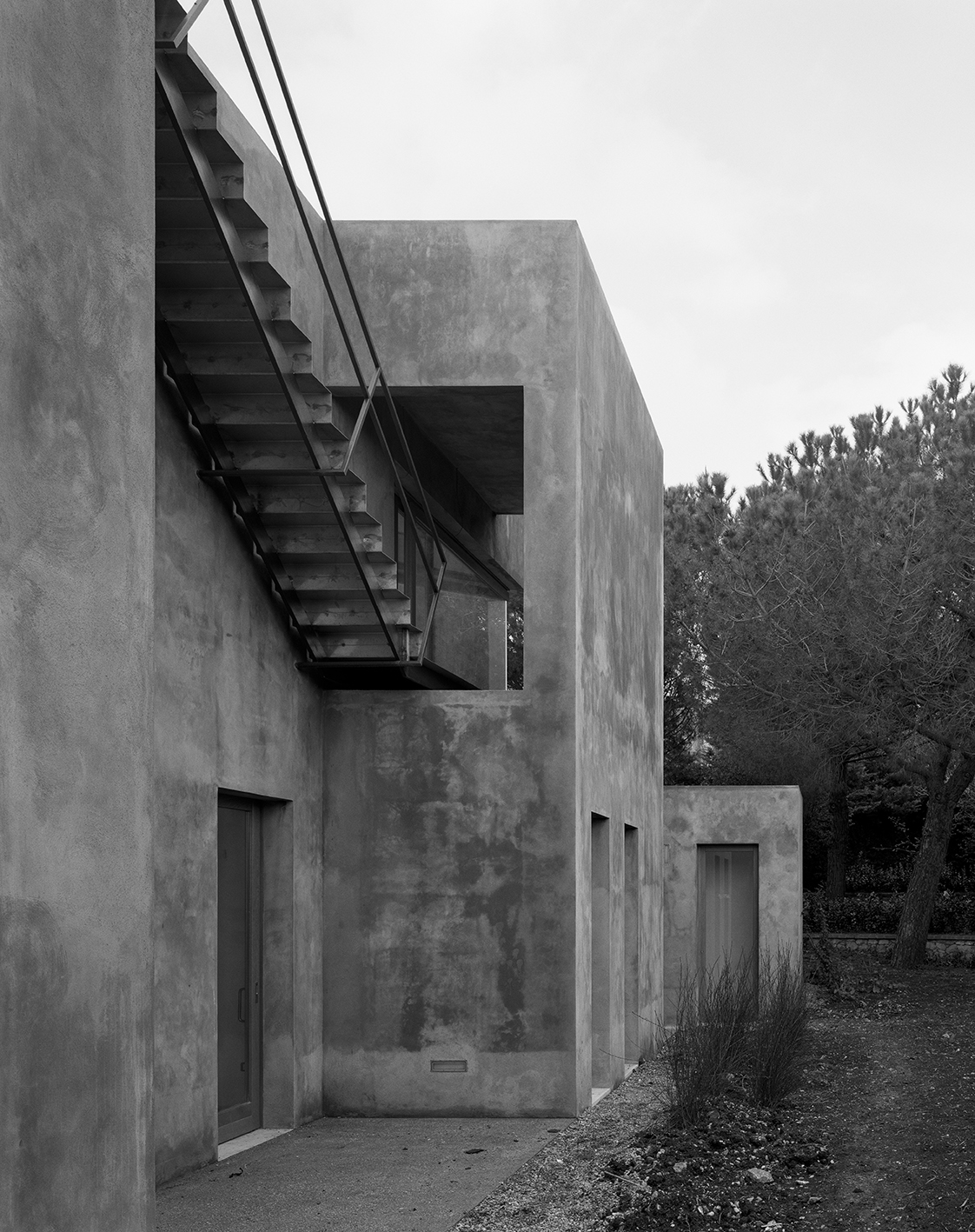 Vista della scala esterna