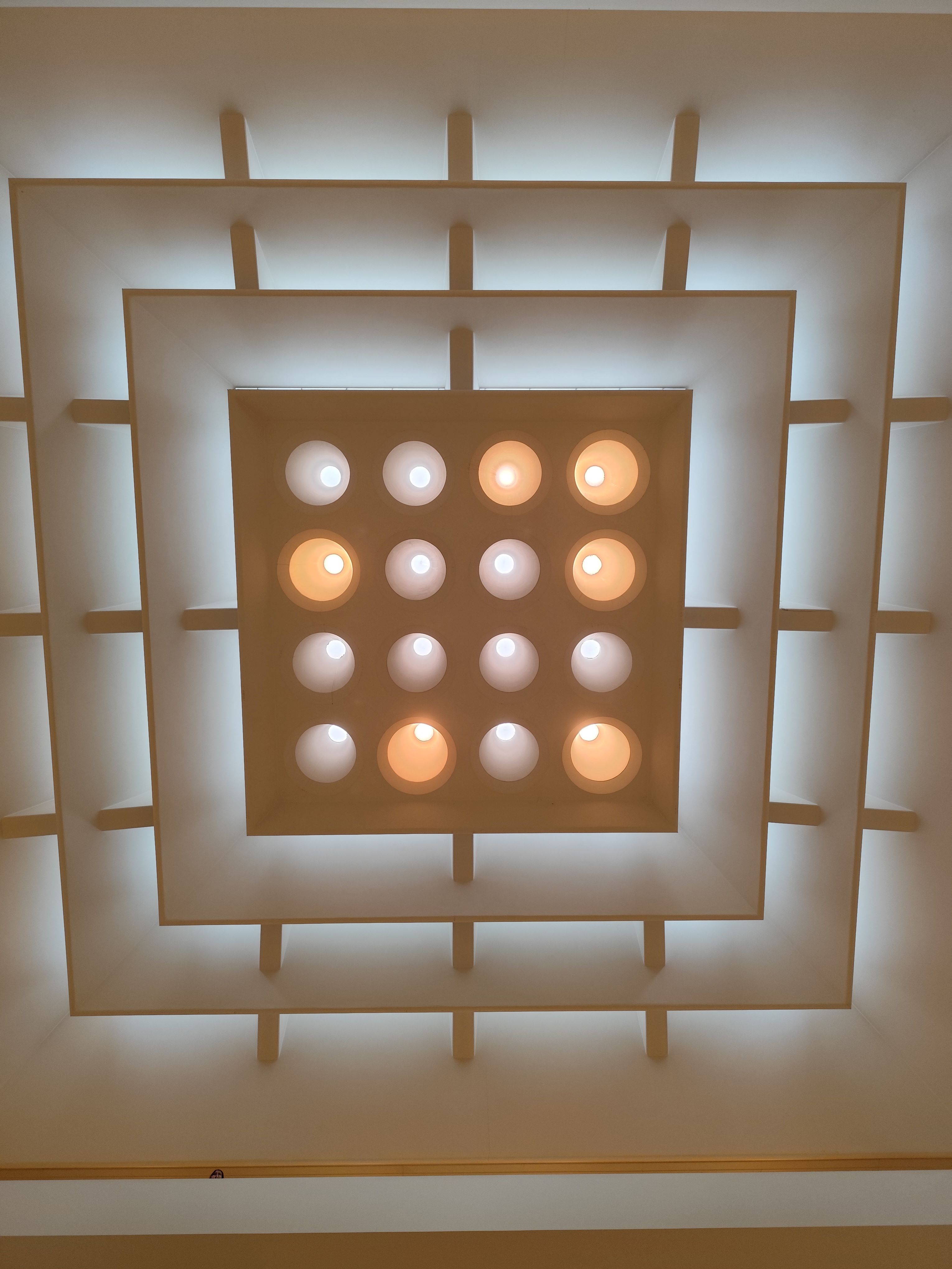 Lucernaio quadrato dell'atrio centrale