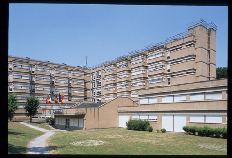 Vista prospettica dello stabilimento termale
