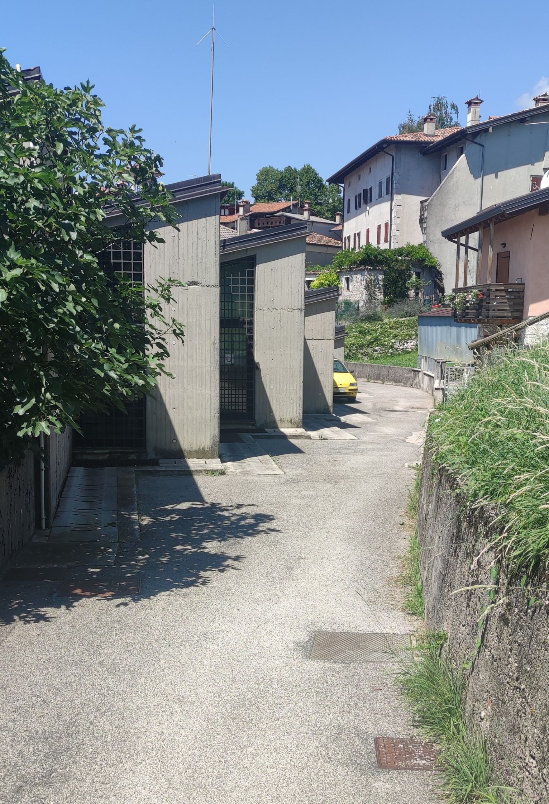 Vista del lato posteriore dell'edificio