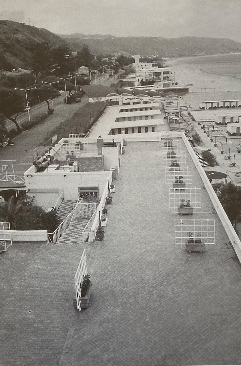 Veduta del lido dall’hotel