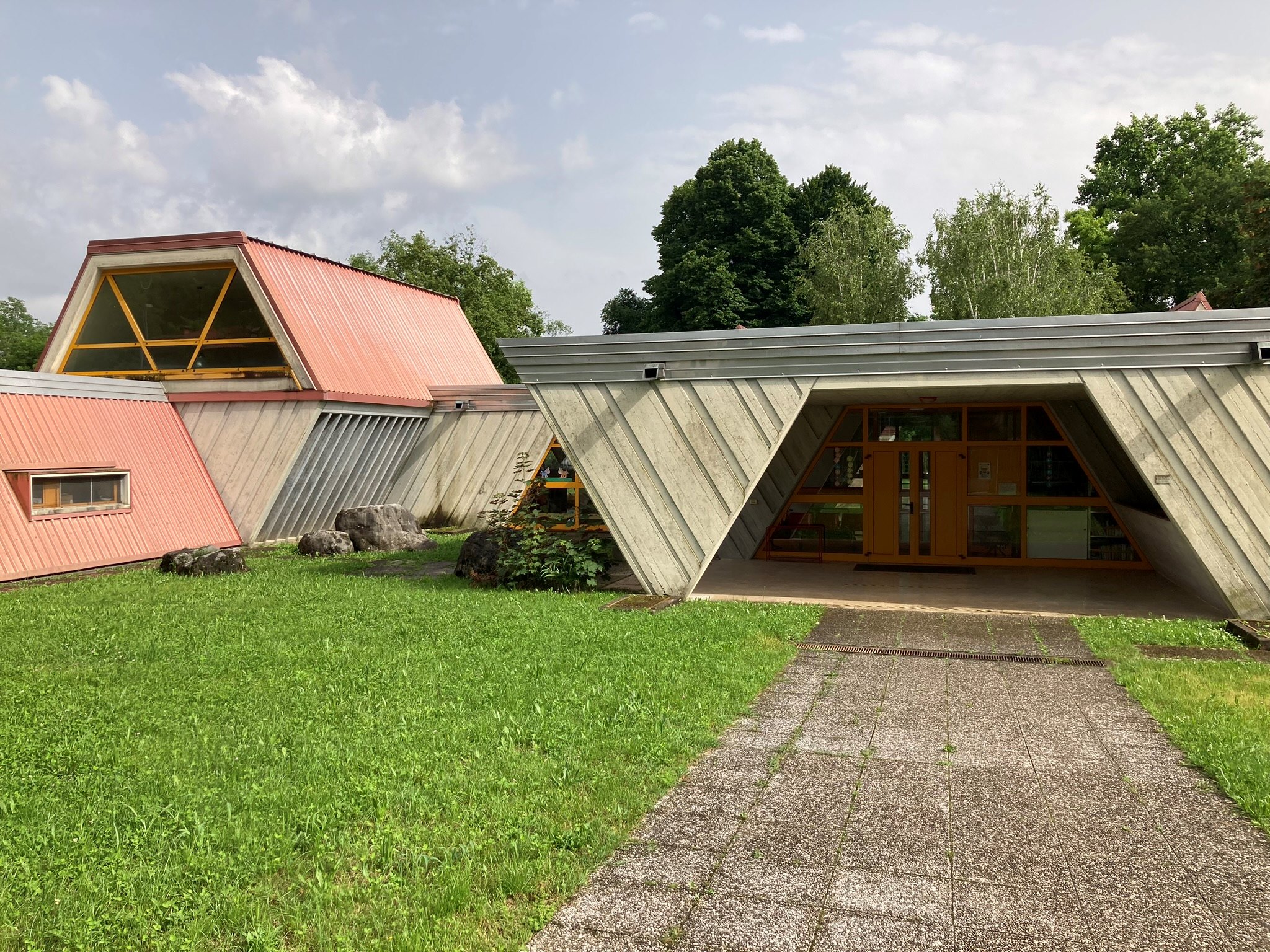 Vista del padiglione d'ingresso