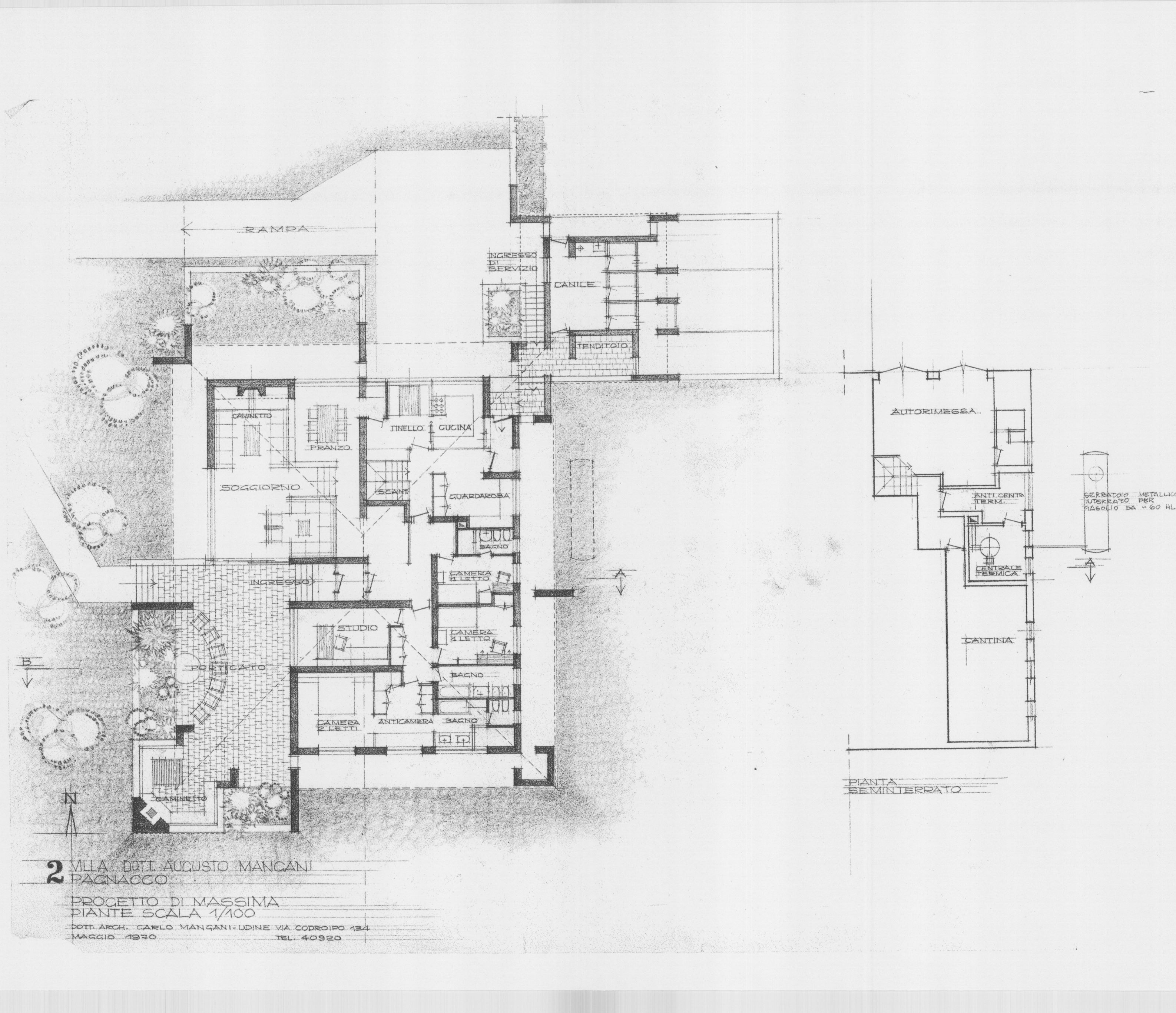 Pianta del piano principale