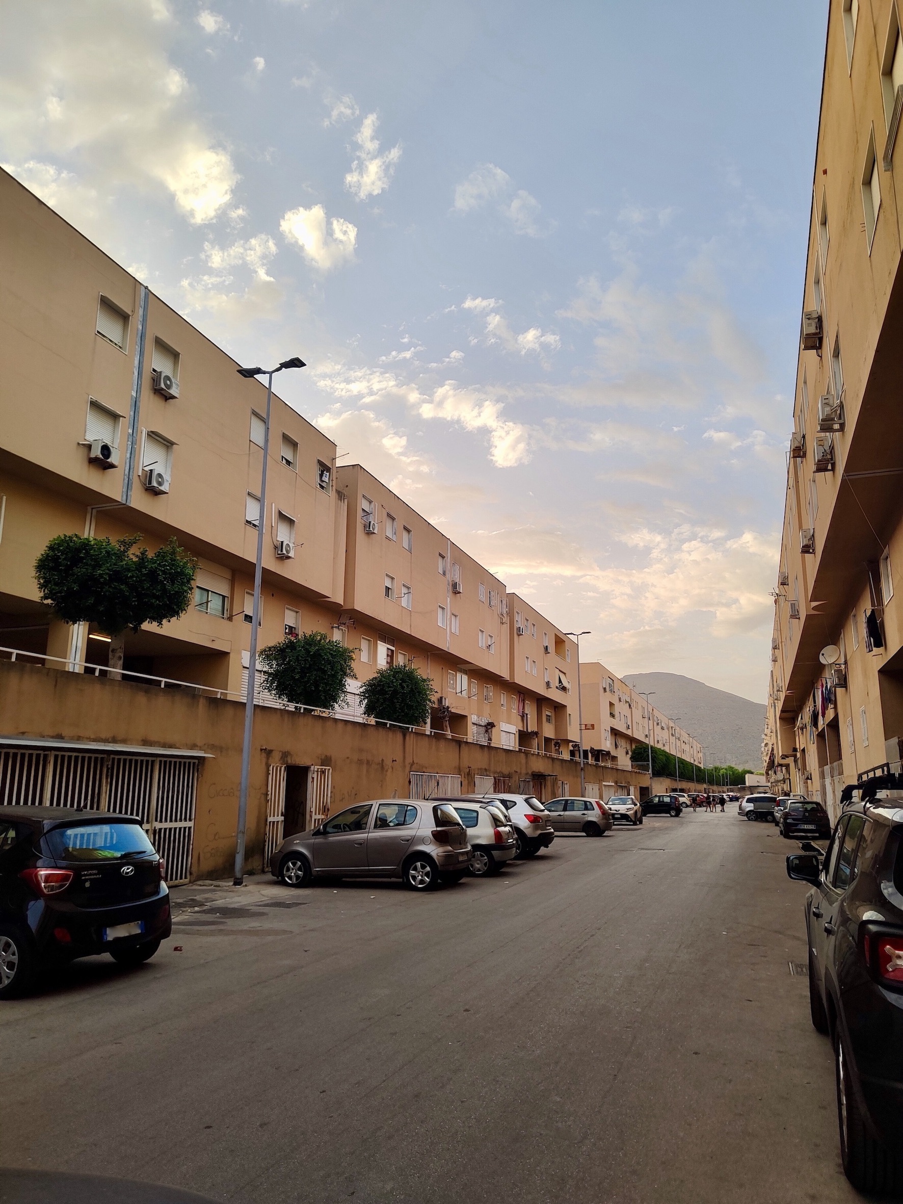 Vista di alcune insulae con accesso ai garages