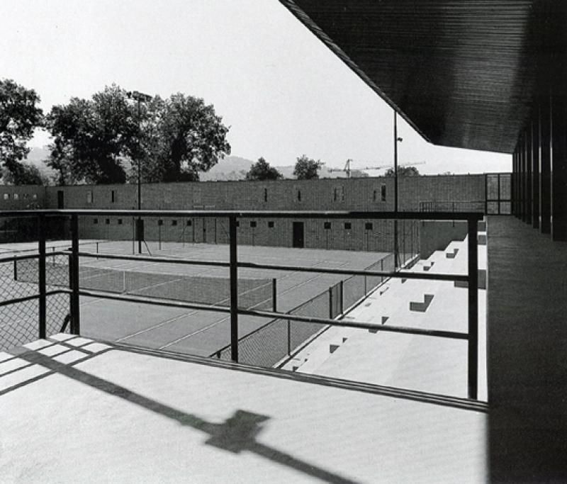 Vista campo da tennis