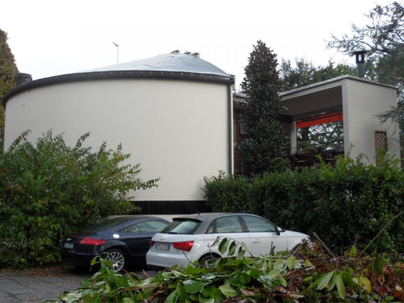 Vista del balcone sul retro della quarta unità abitativa