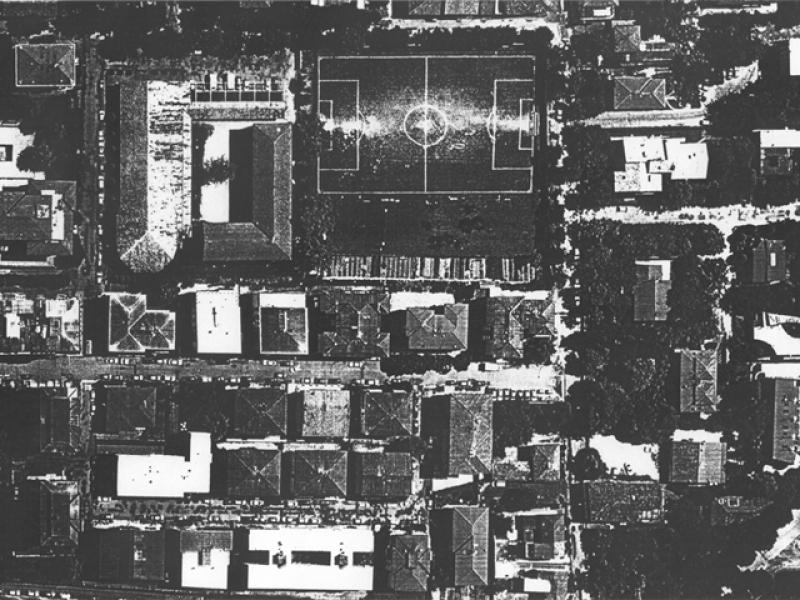 Fotografia satellitare dell'inserimento dell'opera nel contesto