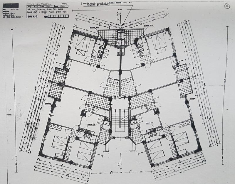 Pianta piano tipo, abitazione 3