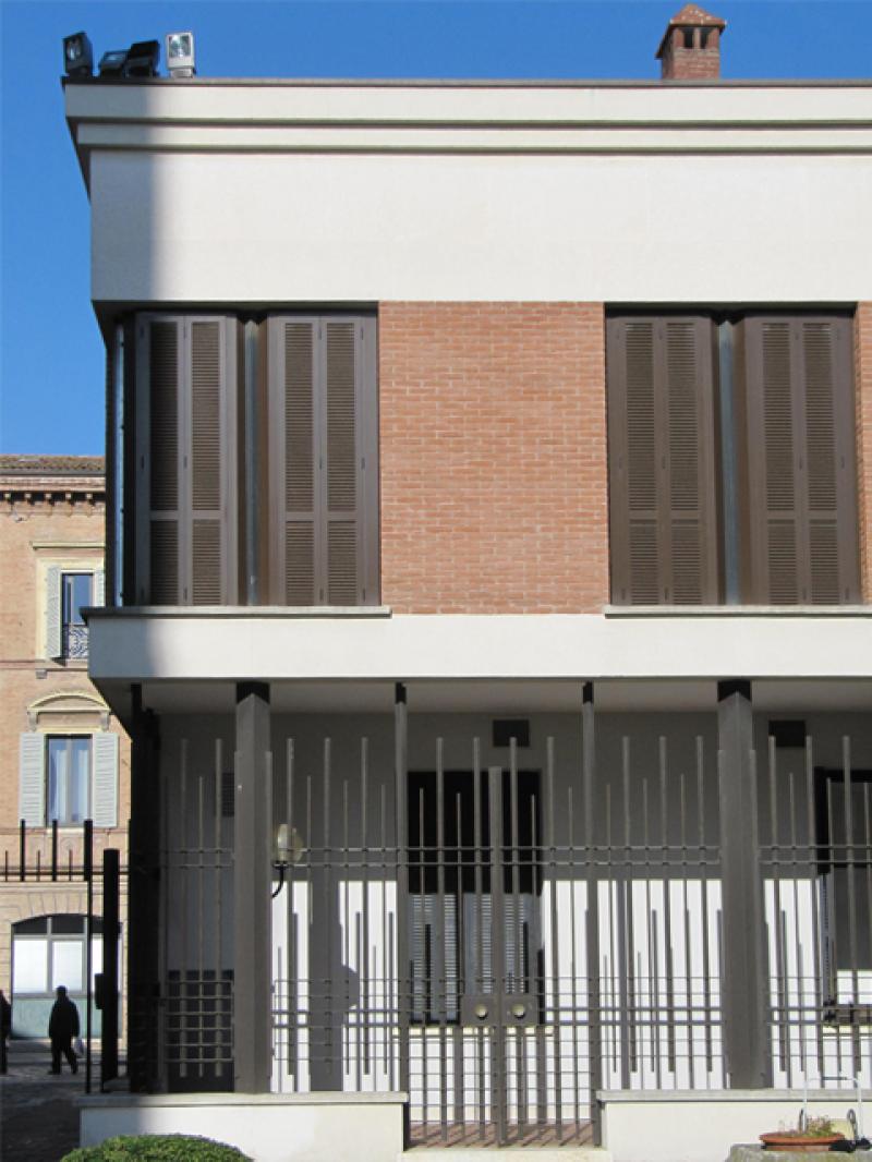 Vista su una porzione del prospetto interno