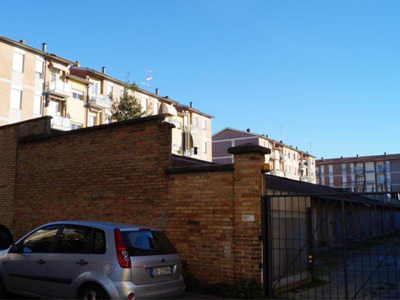 Vista del profilo di una parte di quartiere