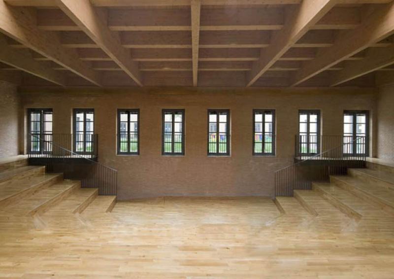 L'aula magna organizzata a gradoni