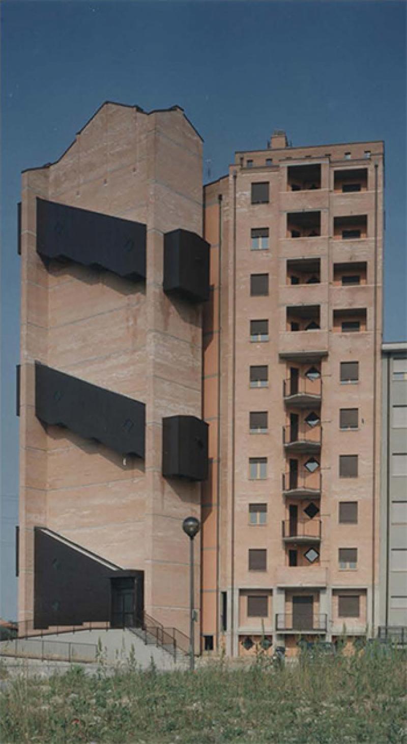 Veduta prospettica dell'edificio