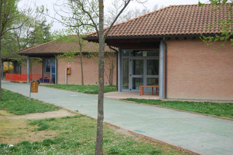 Vista di uno dei padiglioni dal cortile esterno