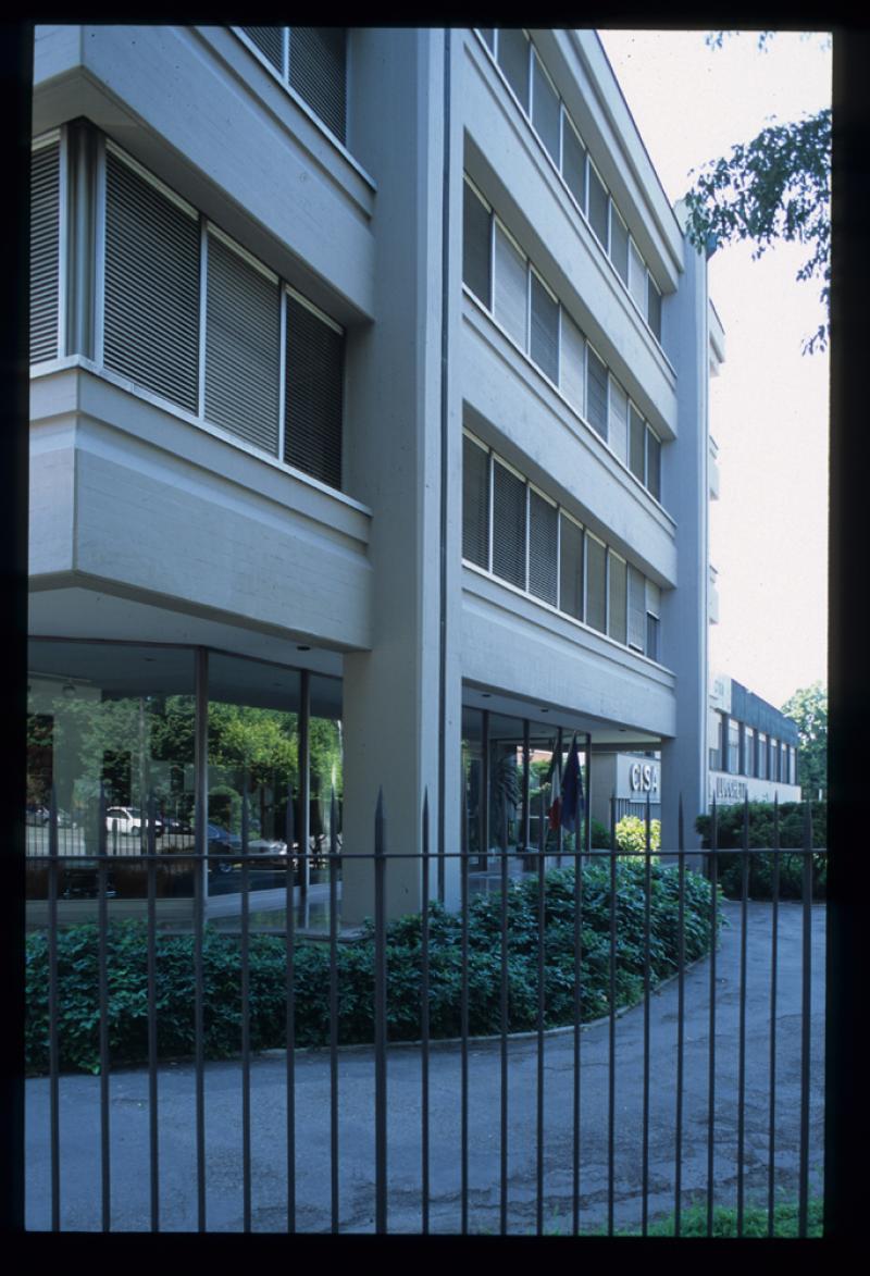 Vista del corpo di fabbrica sinistro