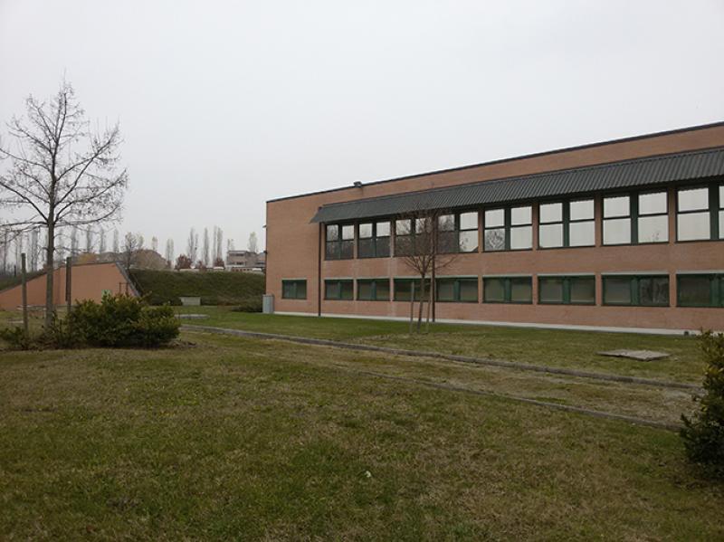 Propetto laterale della Palazzina Uffici verso via Traversetolo
