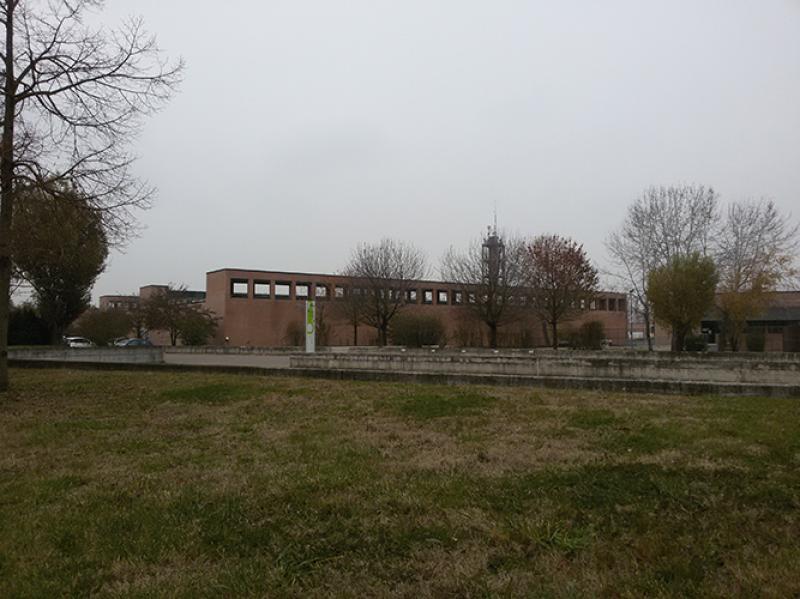 Vista delle autorimesse coperte