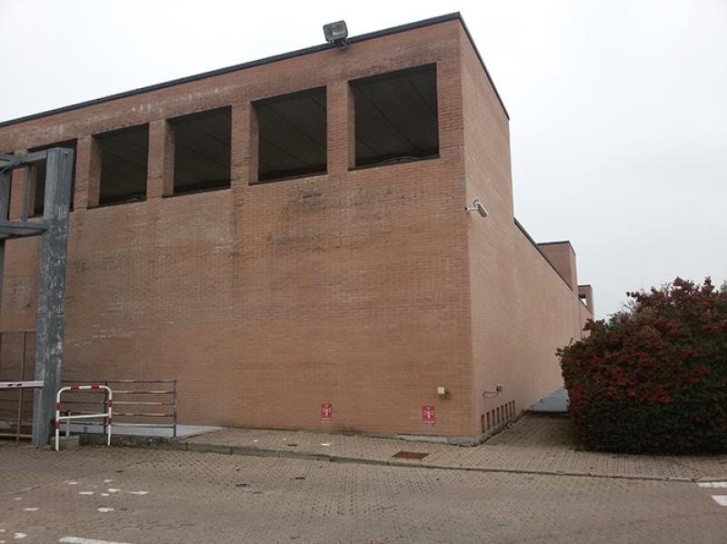 Vista delle autorimesse coperte