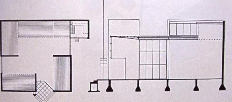 disegni: pianta, e sezione trasversale