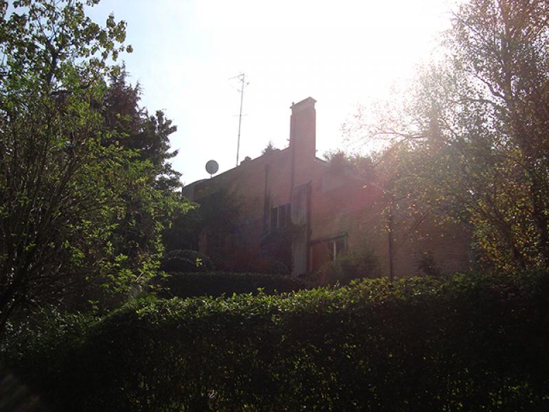 Vista di uno degli edifici unifamiliari