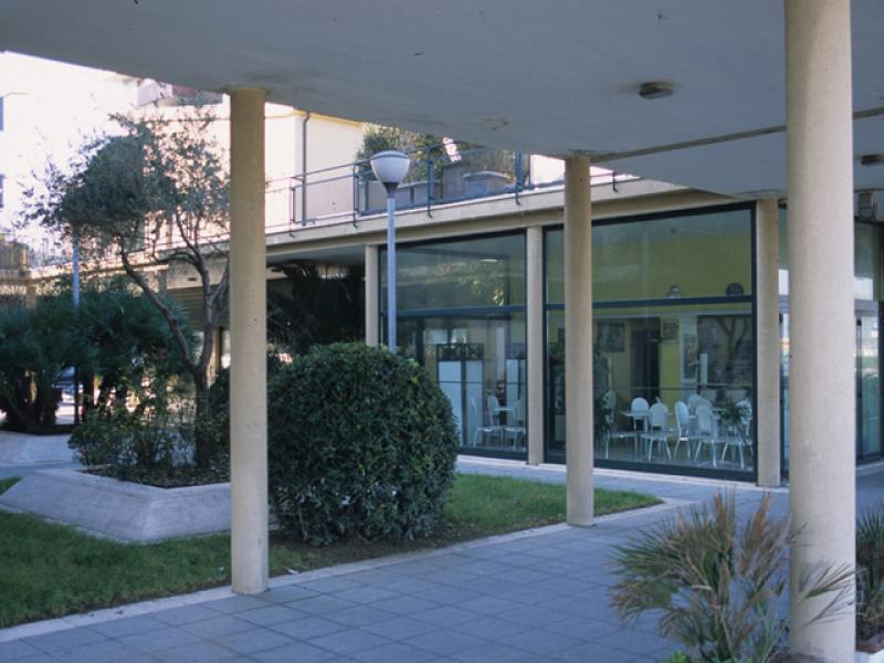 Vista dei giardini interni al complesso