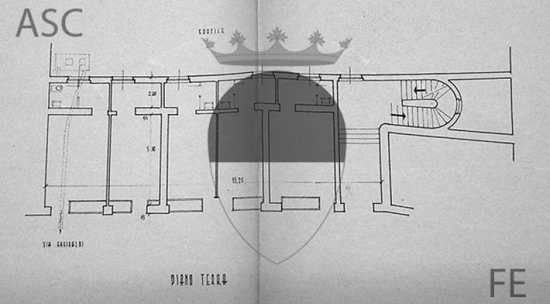 Pianta del piano terra lato via Garibaldi