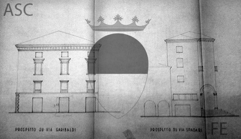 Prospetto su via Garibaldi e prospetto su via Spadari