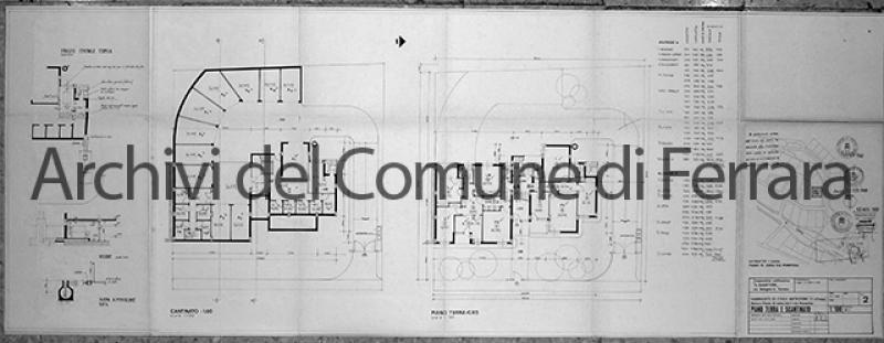 Pianta piano terra e scantinato – scala 1:100 (1967)