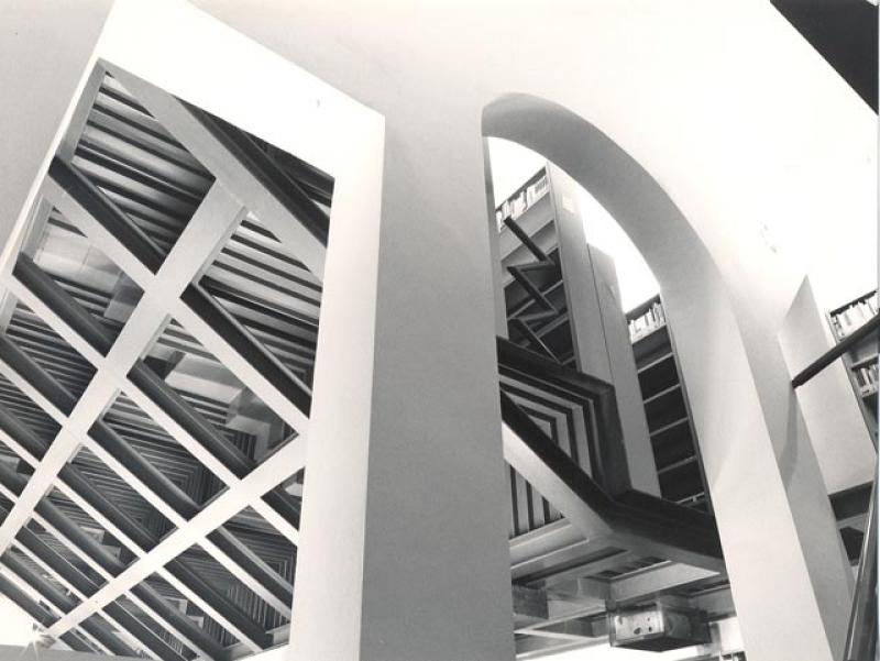 Vista dell'orditura delle travi