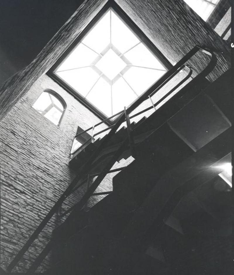 Vista del corpo scala ricavato nel cavedio