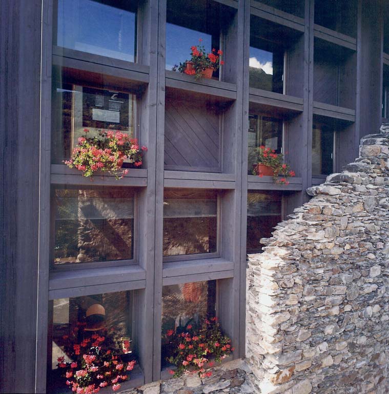 Ca' del Cap. Vista della facciata sud recuperata