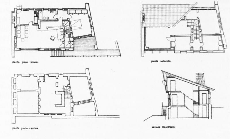 Piante e sezione trasversale