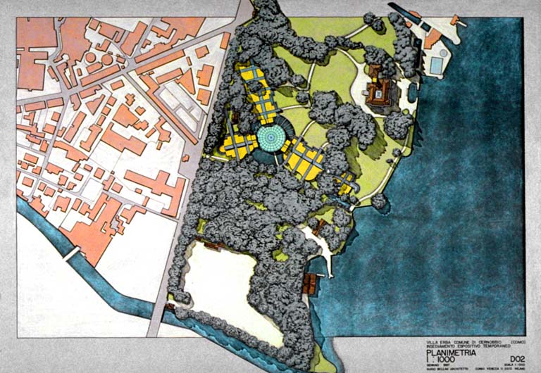 Planimetria generale. Scala 1:1000. Disegno tecnico