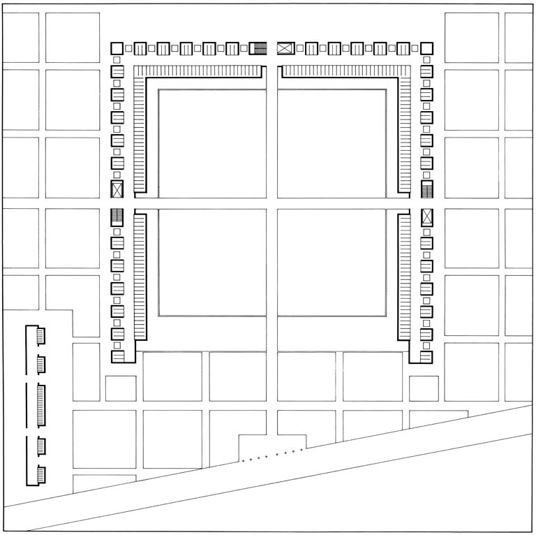 Pianta piano terra. Disegno tecnico