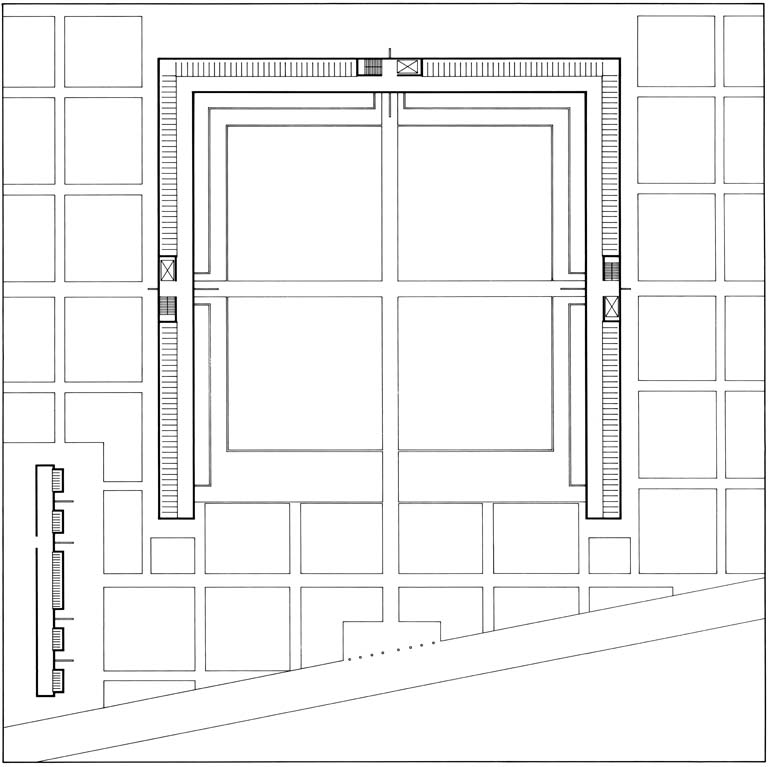 Pianta primo piano. Disegno tecnico