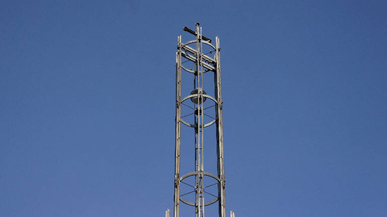La sommità del campanile