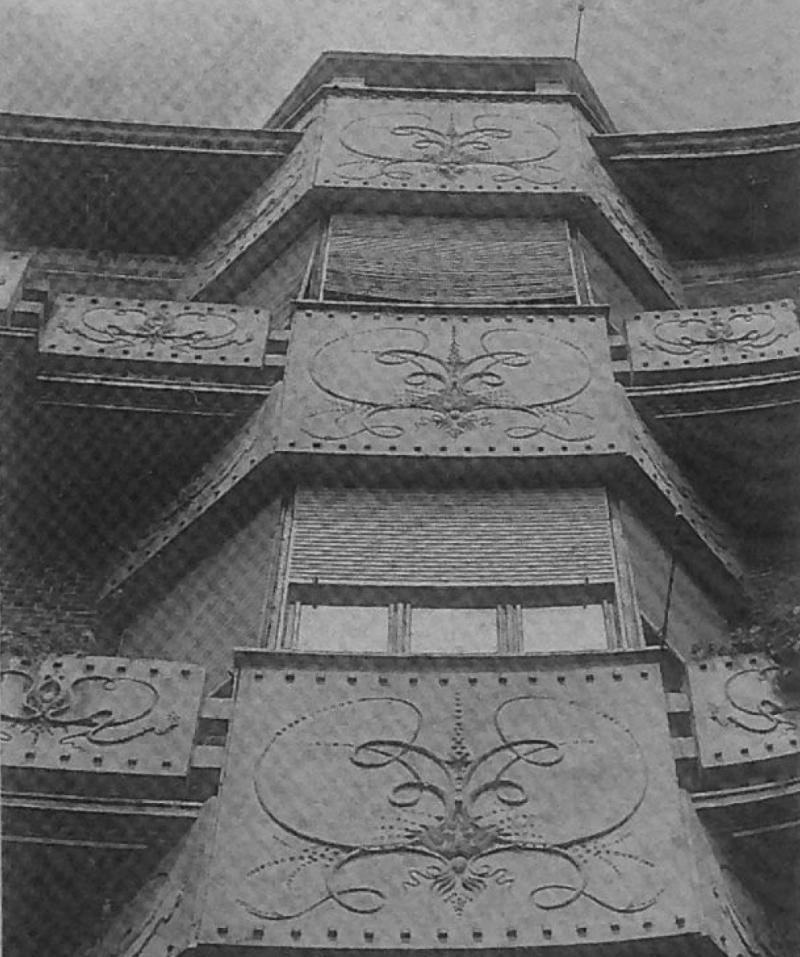 Particolare dei bow window 