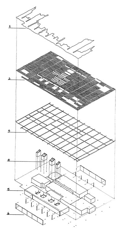 Schema assonometrico. Disegno in formato digitale