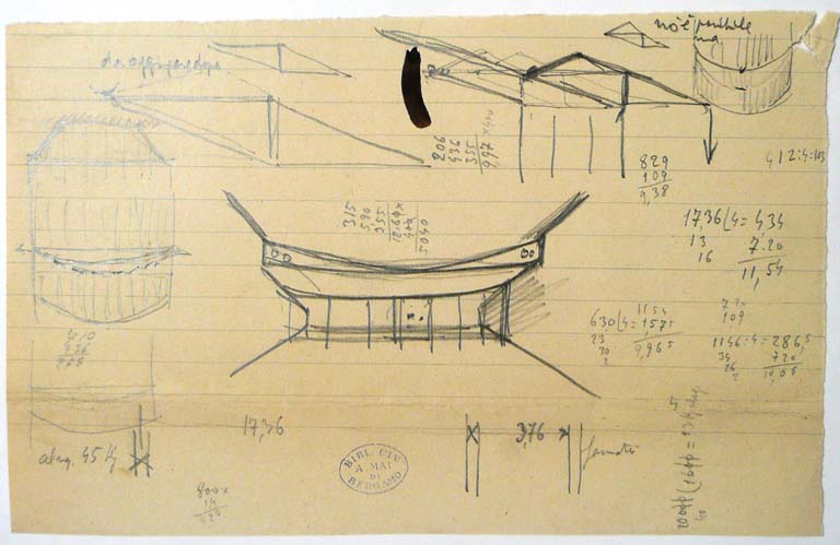 Schizzo. Matita su carta. PIZ A 24 a 12 