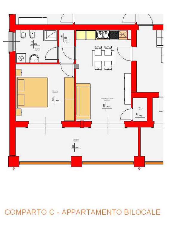 Comparto C, bilocale