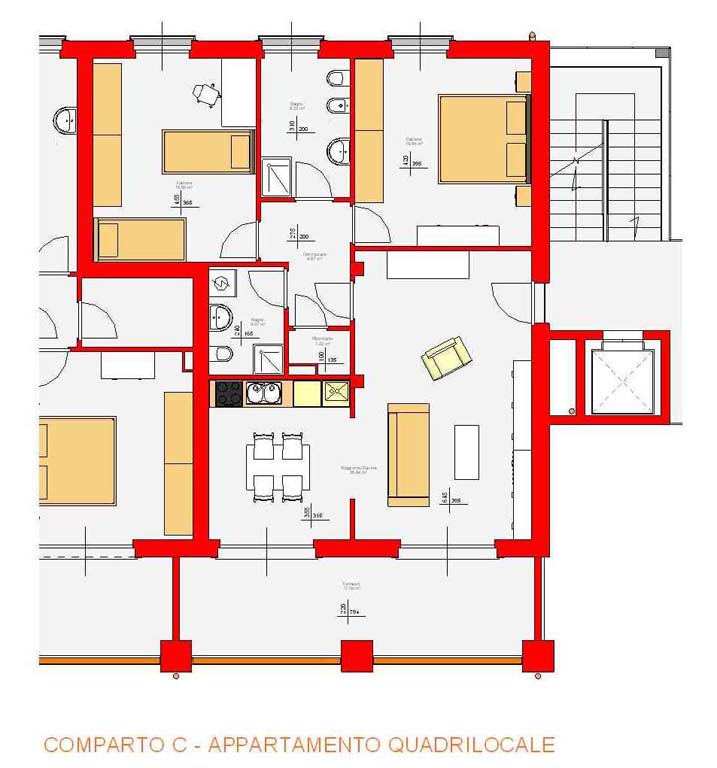 Comparto C quadrilocale