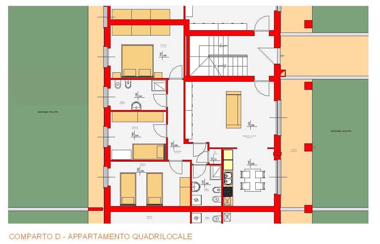 Comparto D, quadrilocale