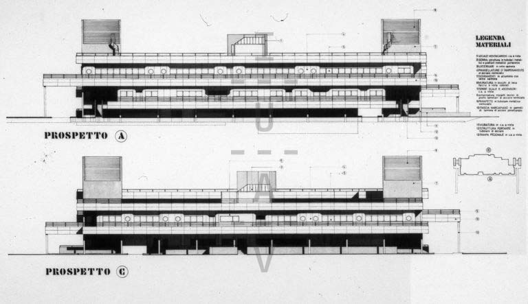 Prospetti con dettaglio materiali