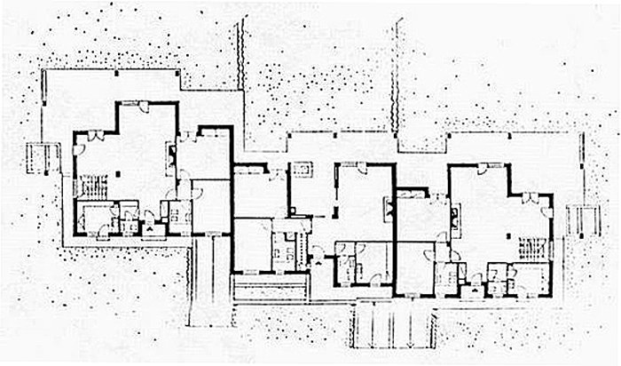 Piano terreno di tre alloggi