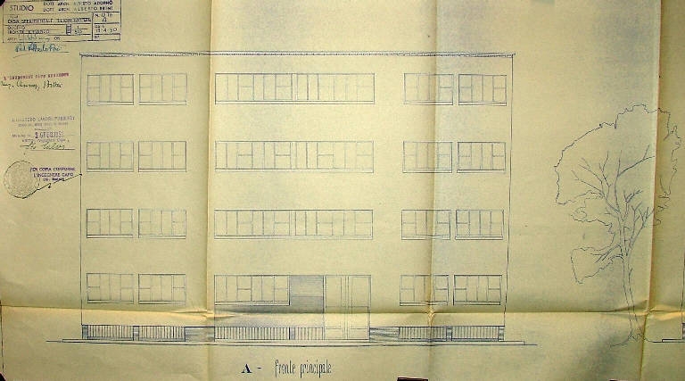 Casa sperimentale, prospetto
