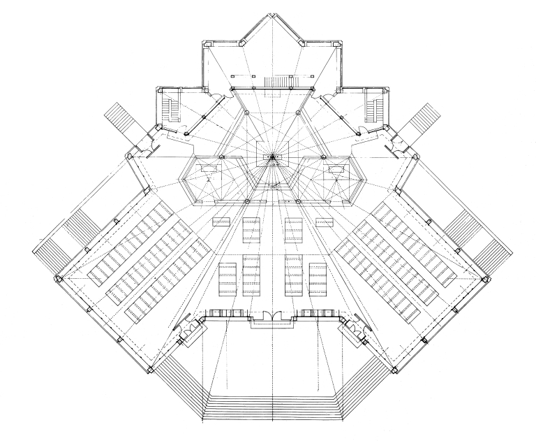 Pianta piano della chiesa
