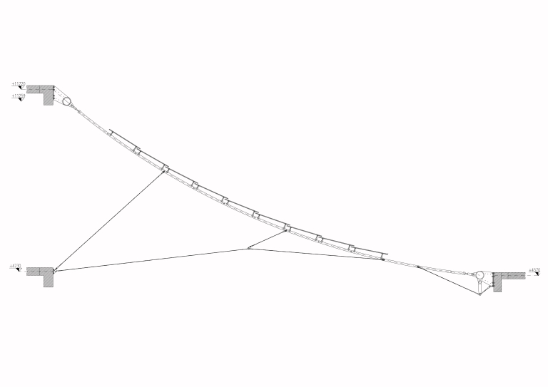 Dettaglio della copertura. Disegno in formato digitale
