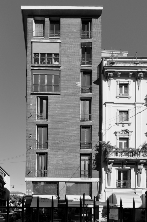 Fotopiano della facciata su corso Garibaldi