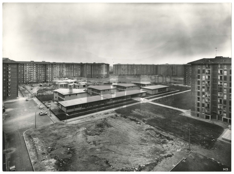 Vista generale della zona centrale. Stampa fotografica b/n